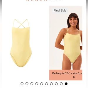 NWT Girlfriend Collective one piece swimsuit